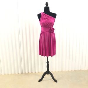 Max & Cleo One Shoulder Pleated Silhouette.Preowned